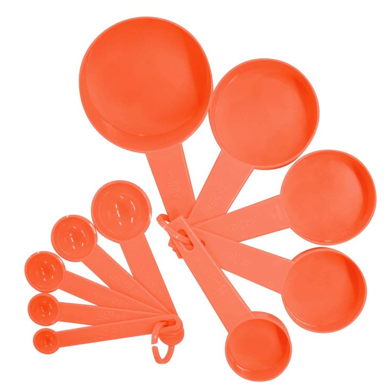 10pcs 6 Color Measuring Cups And Measuring Spoon Scoop Silicone