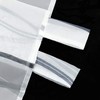 ESLIR Curtains with Tab-Top Curtains Transparent Waves Pattern Voile Grey