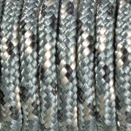 Efco Colour Mix Paracord Rope, Polyester blend, Black/Grey/White, 2 mm x 4 m