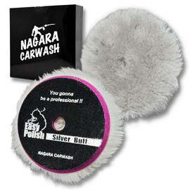 Car Wash Polisher Buff Single Item, 2 Sheets, Polishing (Silver Buff)