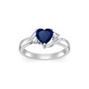 Seiyang Heart Shape September Birthstone Ring 925 Sterling Silver Created