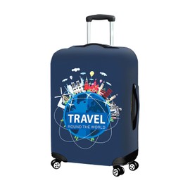 Pinsheng Travel Luggage Cover 18-32 Inch Suitcase Protective Cover Travel Trolley Case Cover Protector Washable Suitcase Cover High Elastic Spandex (S(18-21Inch))