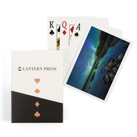 Lake and Northern Lights (52 Playing Cards, Poker Size Card Deck with Jokers)