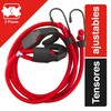 SANTUL, Tensores Ajustables 48", Color Rojo, para Campamento y Hogar,