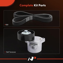 A-Premium Engine Serpentine Belt Drive Kit Compatible with Ford Transit-150 2015, Transit-150 2018-2019, Transit-250, Transit-350, Transit-350 HD & Starcraft Bus Starlite - DOHC V6 3.5L V6 3.7L