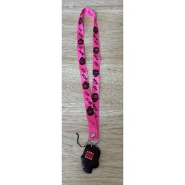 Domo New Domo Kun Hot Pink Lanyard W/Soft Cushion Pendant - Keys/Teachers/Student/ID/