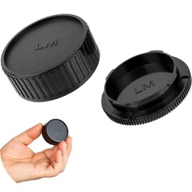 Lens Cap Set, with Housing Cap and Rear Lens Cap, Black, Compatible with LEICA M Models, Protective Cap Camera, Replacement for Original Protective Caps, Housing Lens Accessories, Camera Cover