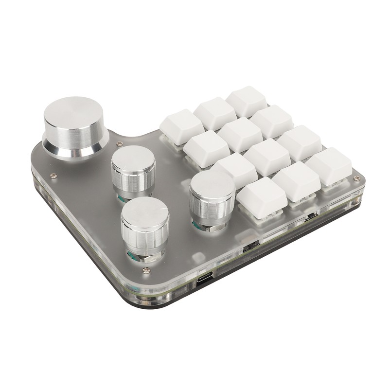 Blue Switch Keyboard USB C BT 2.4G Wireless Mini RGB