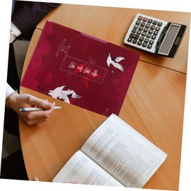 Operitacx 10pcs Office Stationery Document Pouches Waterproof Folder Antiquity Pockets for Secure Document Storage