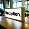 Light Box Reception Sign | Illuminated Light Up LED Office