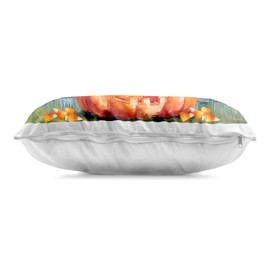 Stupell Industries Boo Ghosts & Jack-o-Lantern Indoor Printed Throw Pillow, 14 x 7 x 20, Blue