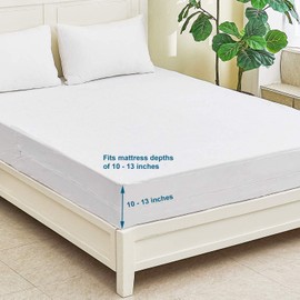 ComfortCare Fully Enclosed, Waterproof Mattress Protector, Double bed, 135 x 190 x 25cms