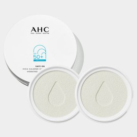 AHC 세이프온 시카 카밍 선쿠션 본품25g+리필 25g 2개 AHC Safe-On Cica Calming Sun Cushion 25g + 2 Refills 25g