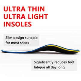 Plantar Fasciitis Orthotic Insole Arch Support hot Formed Orthotic Insole Arch Support Insert Insole Men 5-8, Women 6.5-9.5