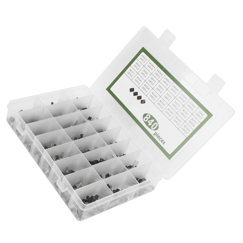 840Pcs Power Transistor Kit Triode Assortment Set Industrial Control Components
