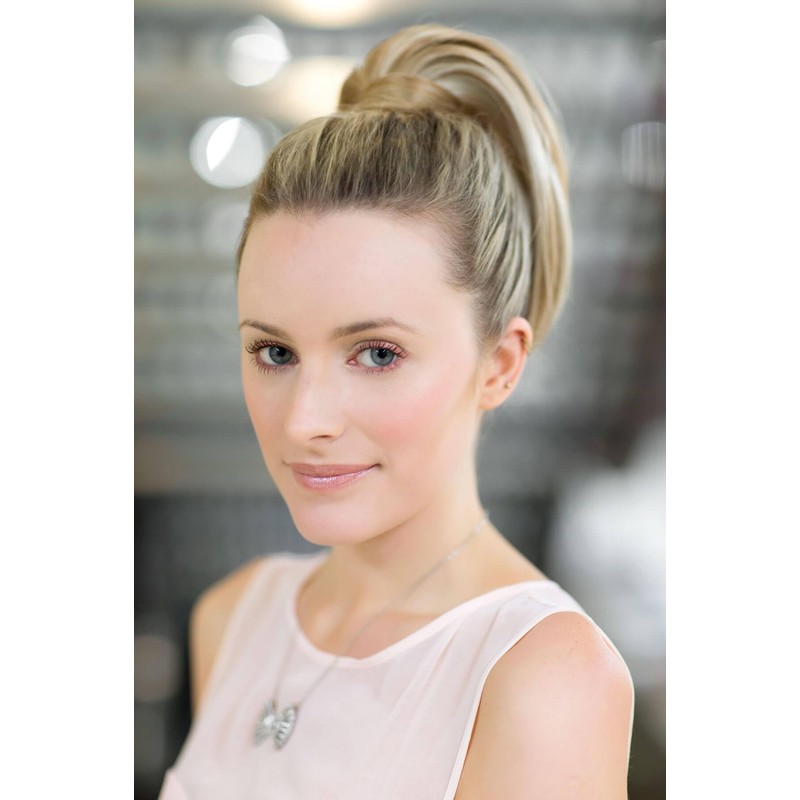 Sleek ponytail extension hairpiece, Flexihair: Jasmin honey blonde #24BH613