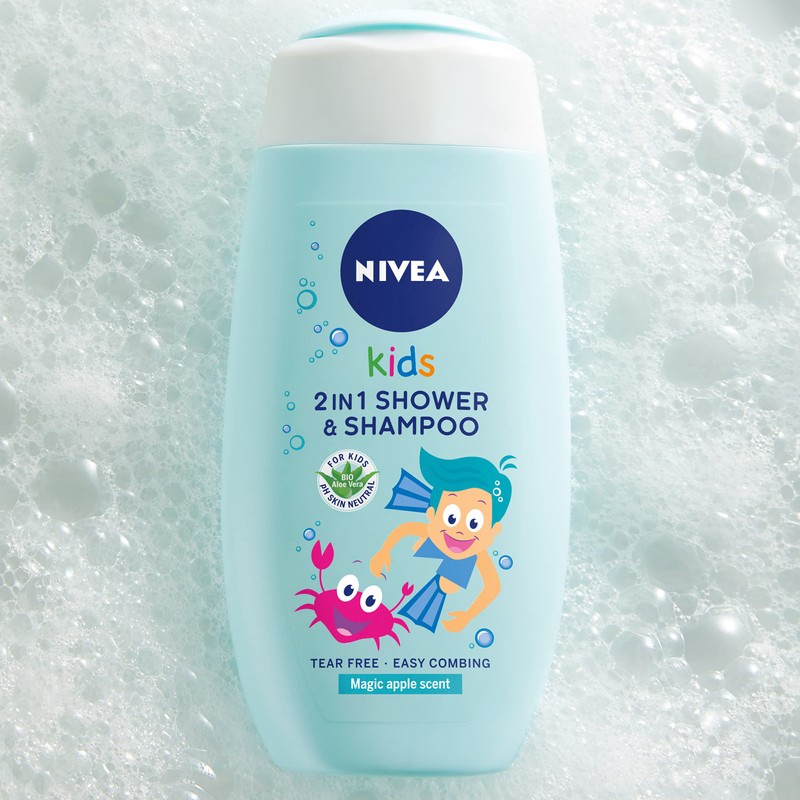 NIVEA Body and Hair Cleanser 2-in-1 Apple Scent Caramels 500