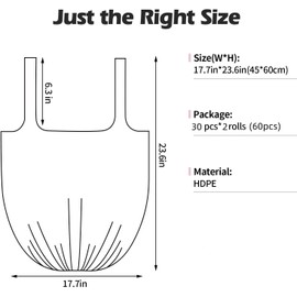 2-4 Gallon Portable Trash Bags,60 Counts Thicken portable Small Garbage Bags for Office, Kitchen,Bedroom Trash Can,Strong Trash Bags（Blue）