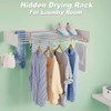 dainslef Wall Mounted Clothes Drying Rack Folding Indoor, Foldable Laundry