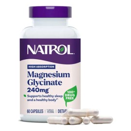 Natrol Glicinato Magnesio 240 Alta Absorción 60cps