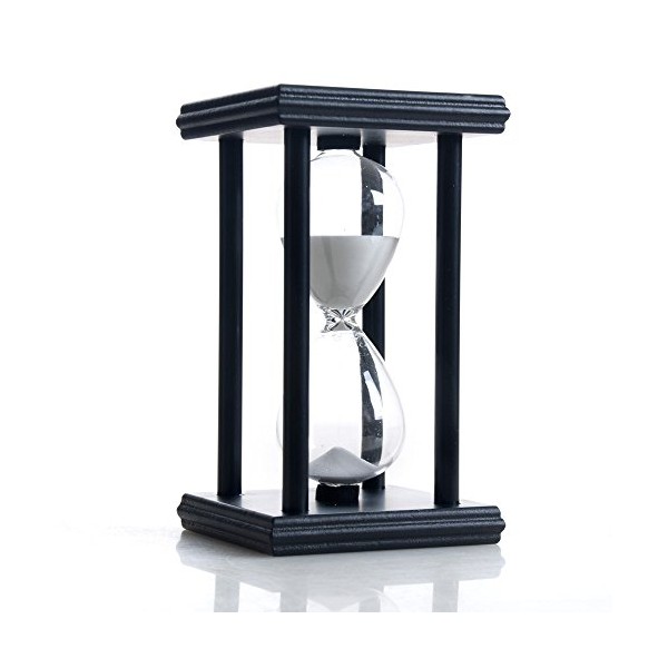 30 Minutes Hourglass Sand Timer, Black Frame Sand Clock