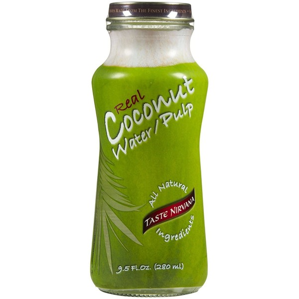 Taste Nirvana Coconut Water - with Pulp - 9.5 oz - 12 ct