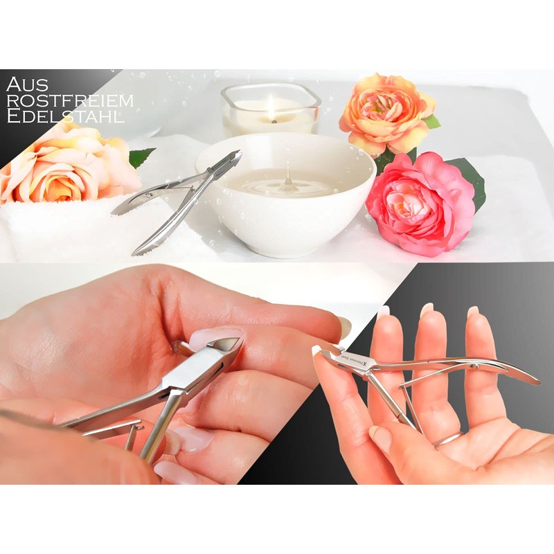 Nagelhautzange Hautzange Excellent-Solingen mit 5 mm Schnittfläche aus rostfreiem Edelstahl