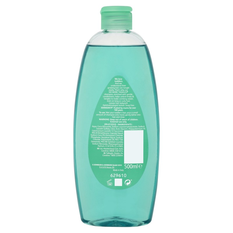 Johnson & Johnson 500 ml No More Tangles Baby Shampoo
