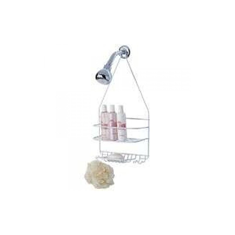 Homebasix SS-SC-25-PE-3L Small Shower Caddy, White