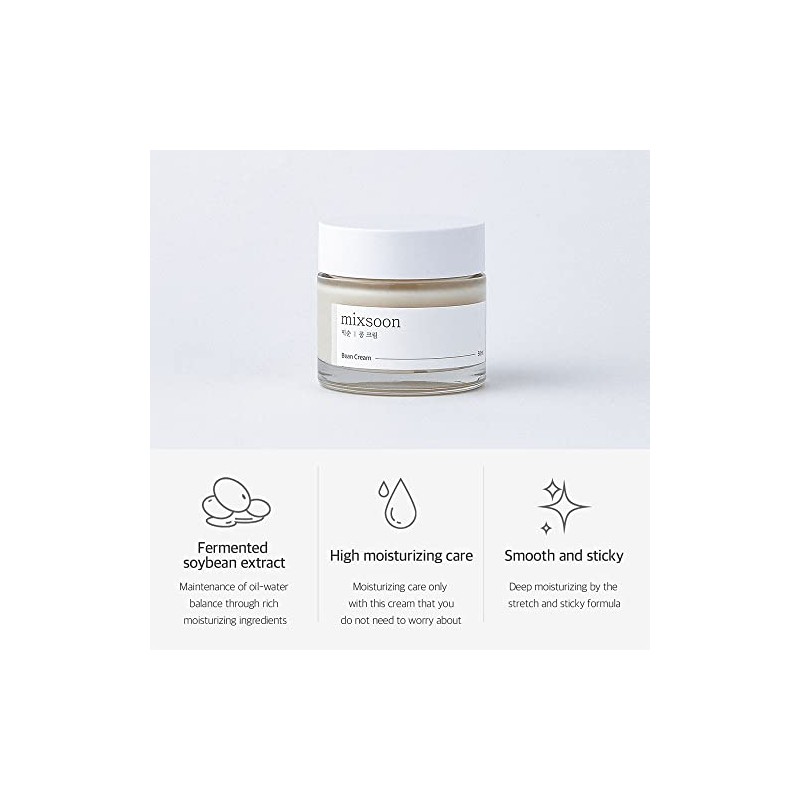 mixsoon Bean Cream 50ml / 1.69 fl oz, Pore &