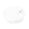 2 pieces - GedoTec® Cable grommet silver