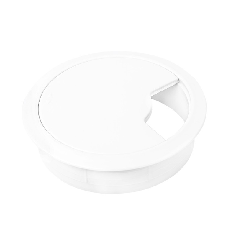 2 pieces - GedoTec® Cable grommet silver