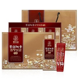Red ginseng deer antler agarwood pill stick 30 packs Red ginseng agarwood pill Red ginseng agarwood bundle Agarwood Bogam Indonesian agarwood parents Lunar New Year gift (28815538) / 홍삼 녹용 침향 환 스틱 30포 홍삼침향환 홍삼침향단 침향보감 인도네시아침향 부모님 설선물 (28815538)