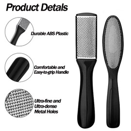 SONGQEE Foot File Pedicure Set，8 in 1 Foot File Hard Skin Remover Foot Care Kit Foot Files Pedicure Tools Foot Care for Dead Skin for Men Women at Home Spa(Black)