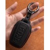 YONUFI for Toyota Key Fob Cover Leather Keychain Car Key