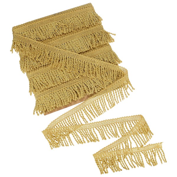 M METERXITY 12 Yards Curtain Fringes Fringe Trim, 2.2" Wide