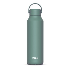 Doli Tea Bottle Thermo 600 ml Forest - with Tea Strainer - Double-Walled Stainless Steel - Leak-Proof - for Hot and Cold Drinks - Completely Leak-proof - BPA-Free