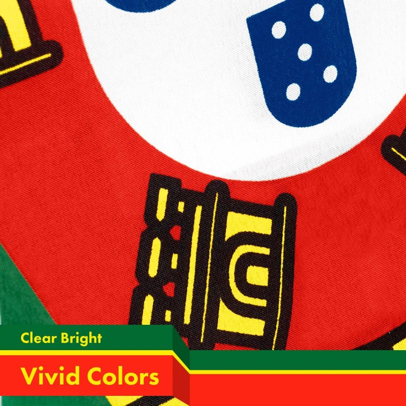 UD_Portugal Portuguese Flag 3x5 Ft 10-Pack 150D Printed Polyester By
