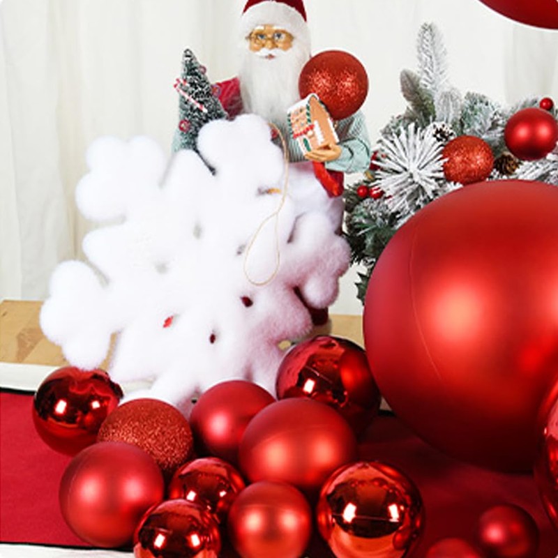 20PCS Christmas Tree Baubles Balls Ornaments Xmas Hanging Decorations Shatterproof