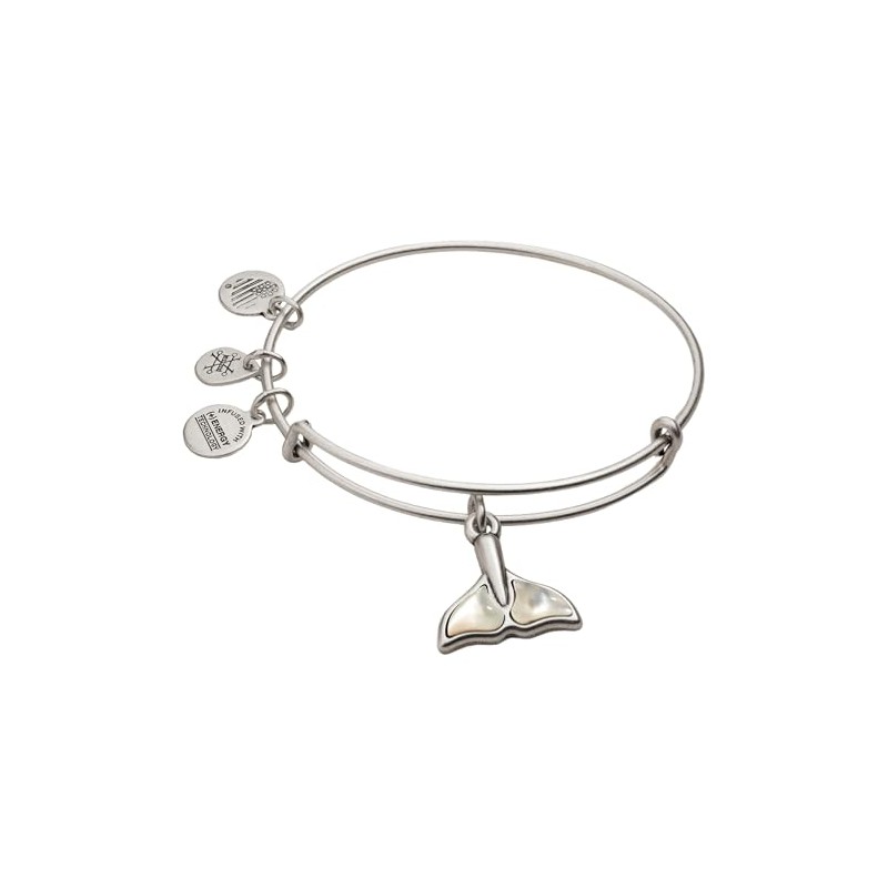 Alex and Ani Whale Tail Charm Bangle
