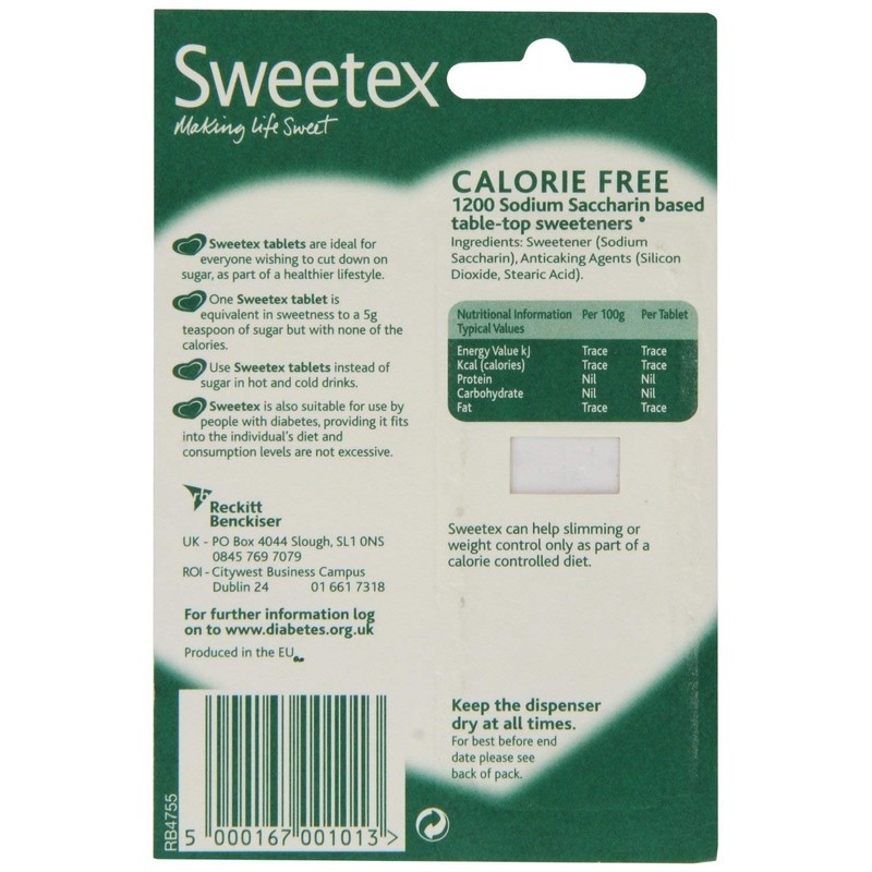 Three Packs of Sweetex Tablet Dispenser 1200 Tablets by Sweetex