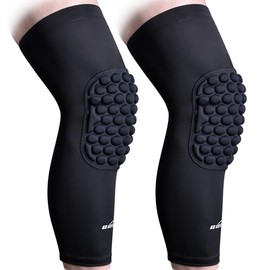 COOLOMG - 2 paquetes (1 par) de almohadillas para rodillas de goma EVA para niños y adultos, a prueba de golpes, rodilleras protectoras para...       