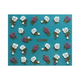 Rose Flower Rhinestone Nail Art Sticker Ble348 Golden Nail Wraps Art Stickers Manicure Supplies for Women for Home Nails Full Long Lasting Easy Apply and Remove