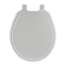 MAYFAIR 848SLOWB 000 Toilet Seat will Slow Close, Never Loosen and Easily Remove, ROUND, Durable Enameled Wood, White