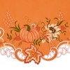 Simhomsen Embroidered Rod Pocket Fall Autumn Thanksgiving Pumpkins Kitchen Window