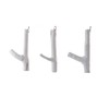 DESIGN DELIGHTS Set of 3 Limb Wardrobe Hooks, Teak Root,