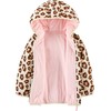 Simple Joys by Carter's Girls' Puffer Jacket, Beige Pink Leopard