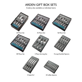 Robert Welch Arden Bright Cutlery Coffee/Espresso Spoon, Set of 8. Made from Stainless Steel. Dishwasher Safe.