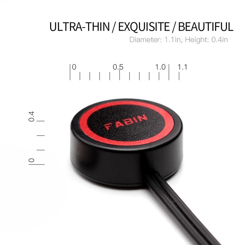 FARBIN Horn Push Button with Quick Connector, Momentary Switch with