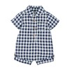 Mud Pie Boy Gingham Shortall; 3-6 Months